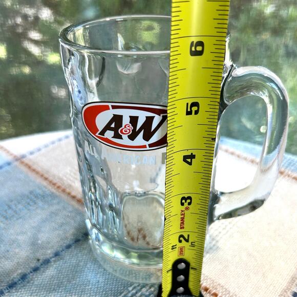 Vintage A&W Root Beer Glass Mug – 5.75” Tall All American Food Logo Stein - Picture 8 of 9